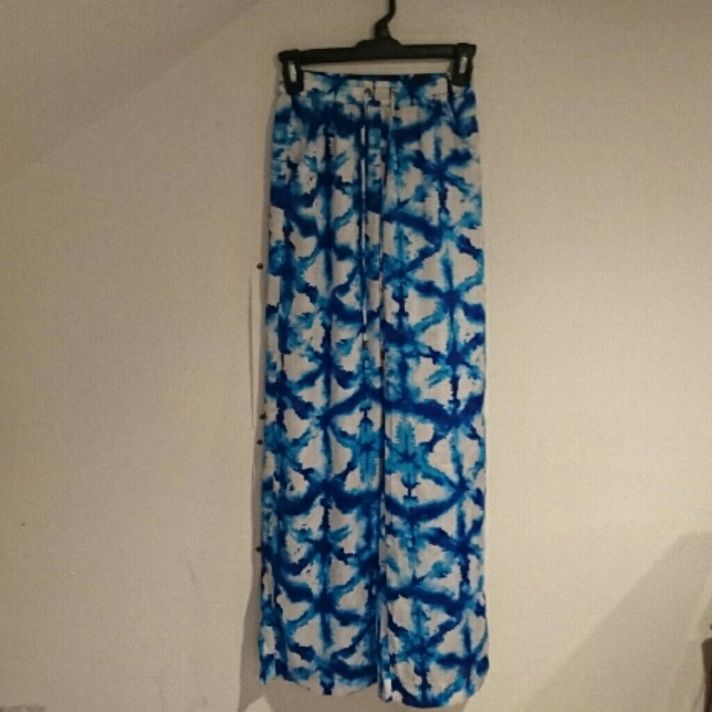 Tie dye flowy summer pants